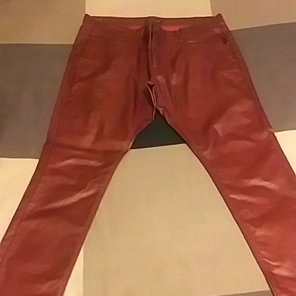 Mens coated pants